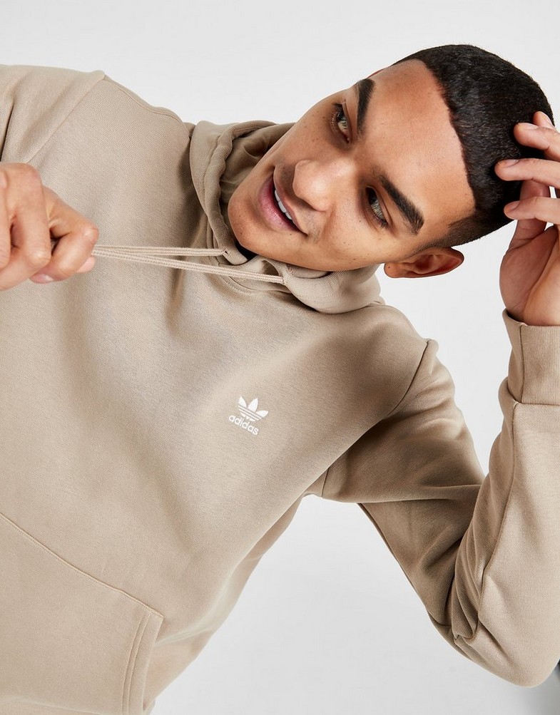 Bluza męska ADIDAS BLUZA Z KAPTUREM TREF ESS HD STONE SWEATSHIRT IB4981 Beżowy