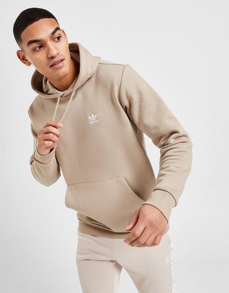 Bluza męska ADIDAS BLUZA Z KAPTUREM TREF ESS HD STONE SWEATSHIRT IB4981 Beżowy