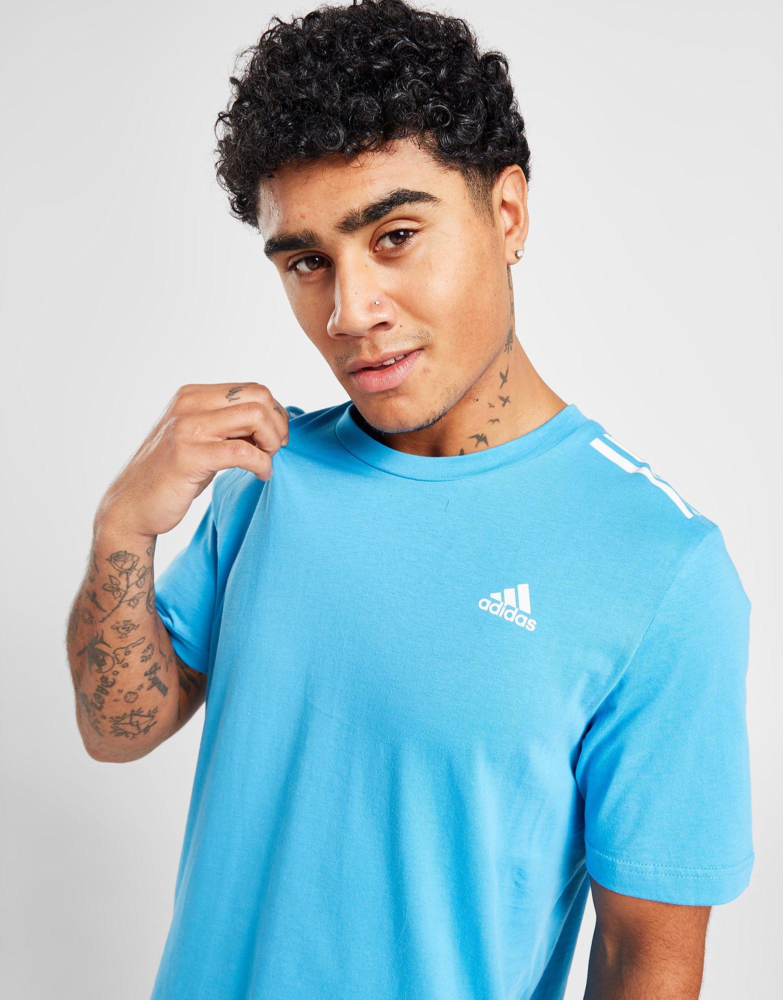 Vyriški marškiniai ADIDAS MARŠKINĖLIAI BOS 3 STR T SKY RUSH TEE IJ6363 Mėlyna