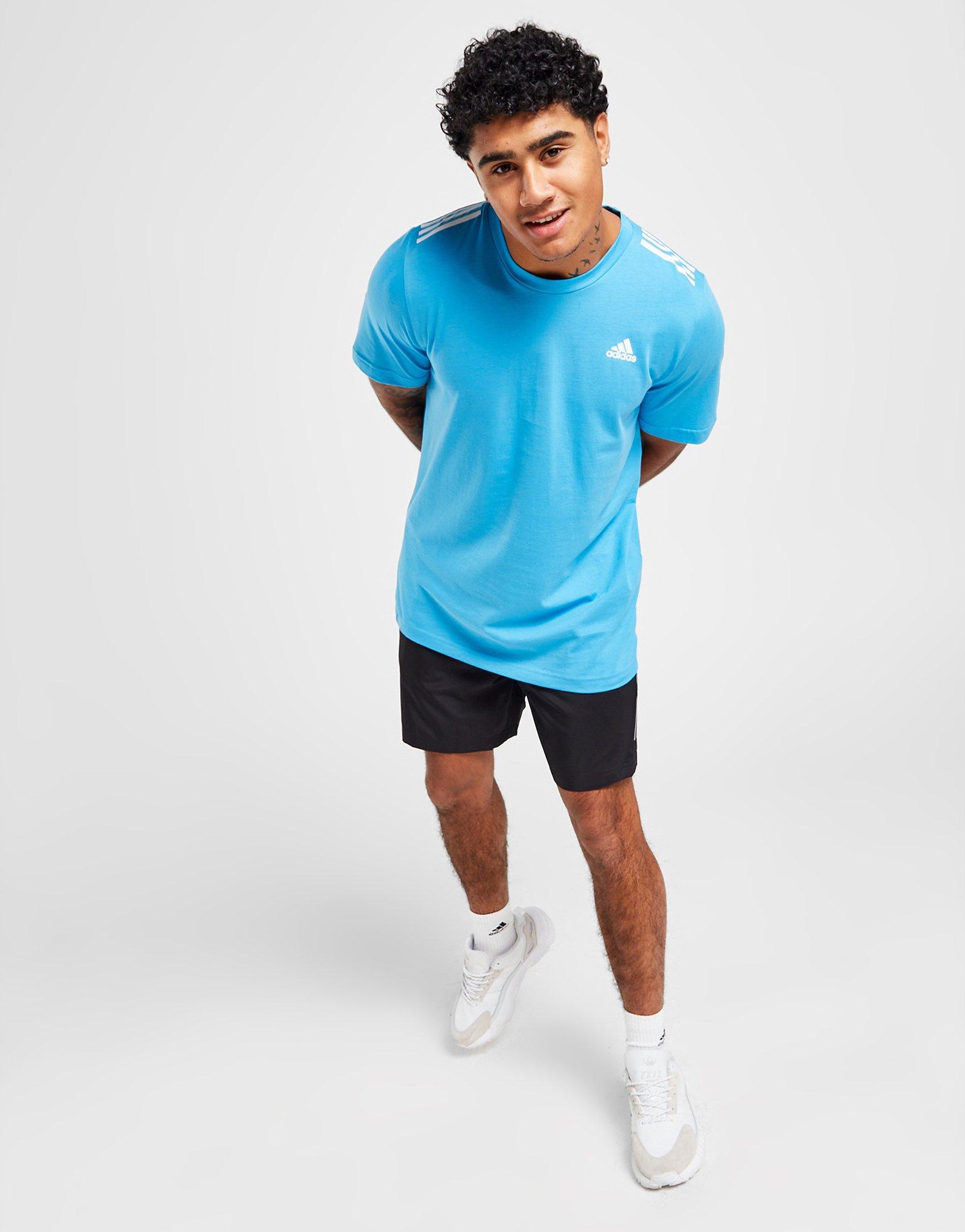 Vyriški marškiniai ADIDAS MARŠKINĖLIAI BOS 3 STR T SKY RUSH TEE IJ6363 Mėlyna