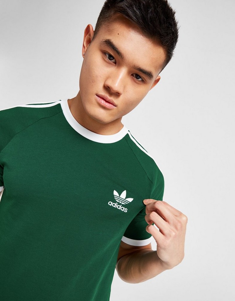 Koszulka, t-shirt męski ADIDAS T-SHIRT CALI TEE GREEN TEE IA4849 Zielony
