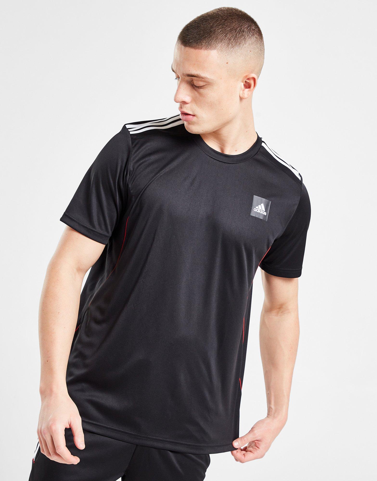 Мъжка тениска ADIDAS ТЕНИСКА MATCH T BLK/RED TEE HY4354 Черен