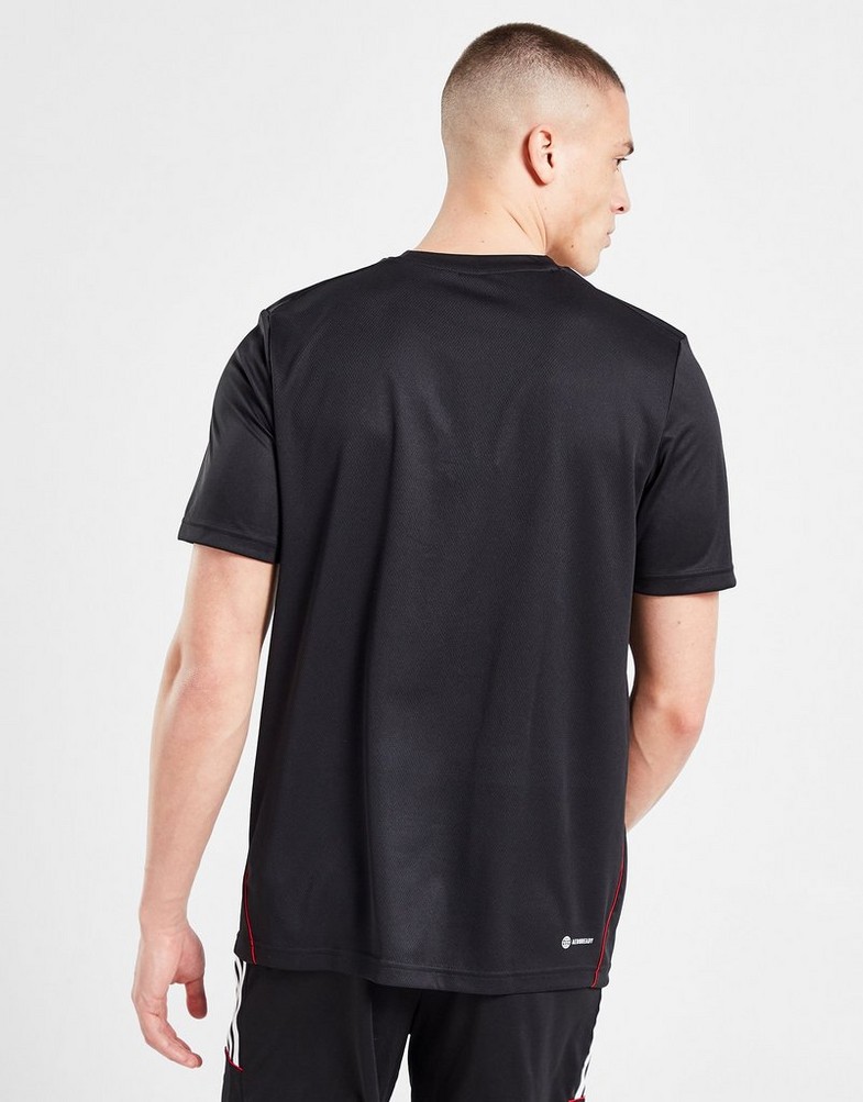 Koszulka, t-shirt męski ADIDAS T-SHIRT MATCH T BLK/RED TEE HY4354 Czarny