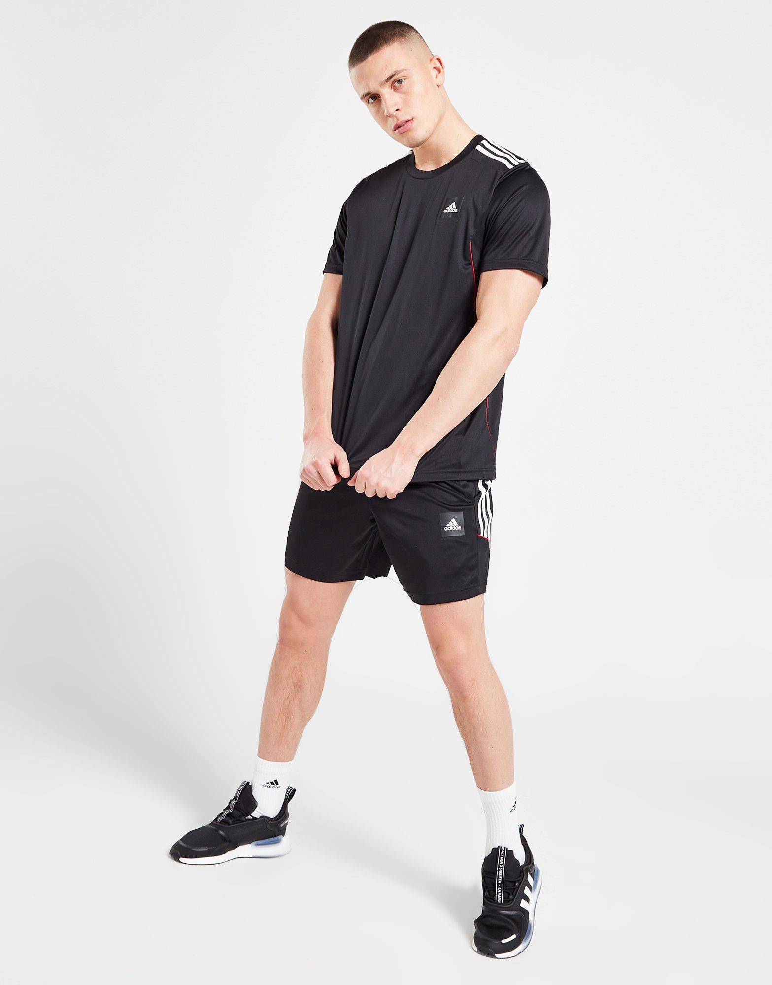 Мъжка тениска ADIDAS ТЕНИСКА MATCH T BLK/RED TEE HY4354 Черен
