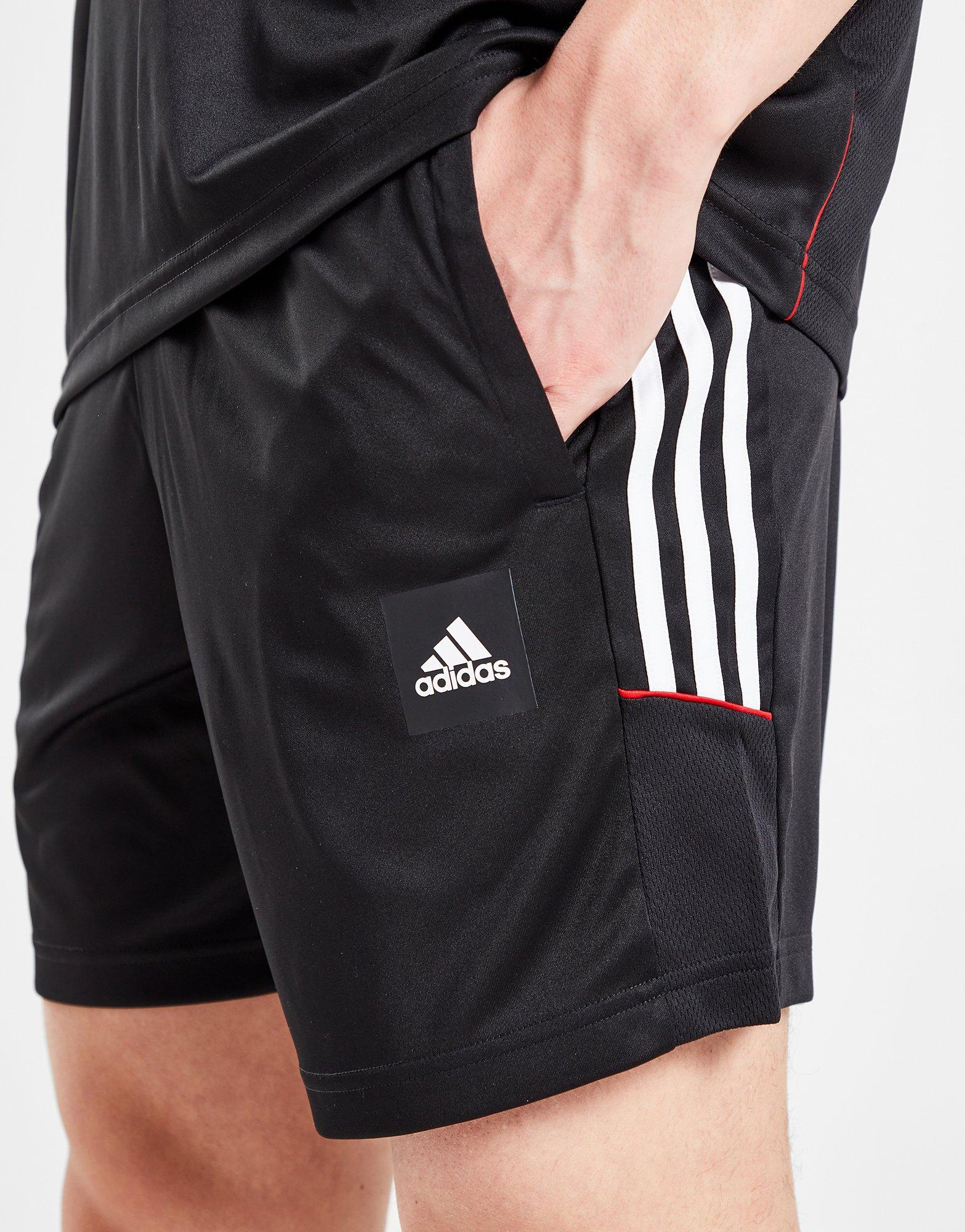 Мъжки шорти ADIDAS ШОРТИ MATCH SHT BLK/RED SHORTS HY6218 Черен