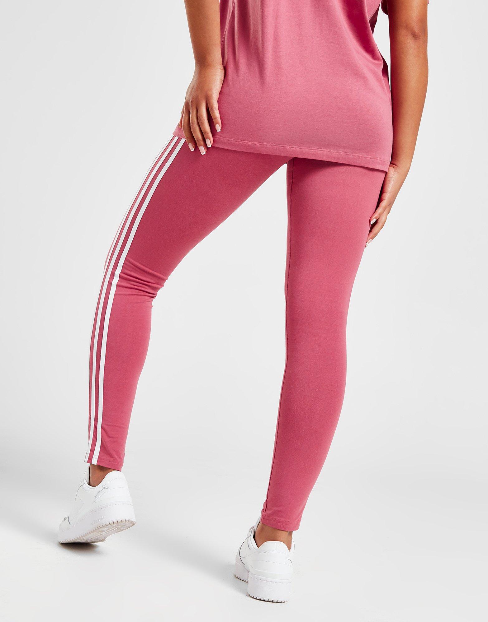 Moteriškos kelnės ADIDAS KELNĖS LINEAR LEG PNK/WHT PANTS IB3600 Rožinė