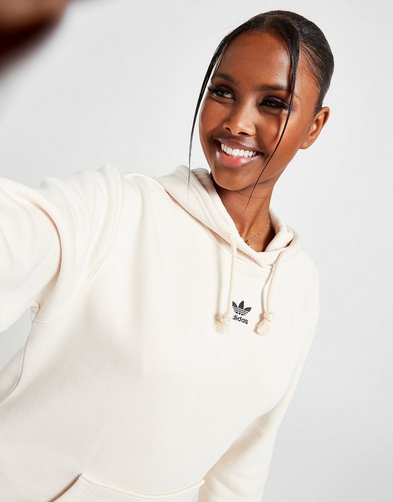 Női pulóver ADIDAS PULÓVER KAPUCNIS ESS OH HD O'WHT/BLK SWEATSHIRT IA6421 Fehér