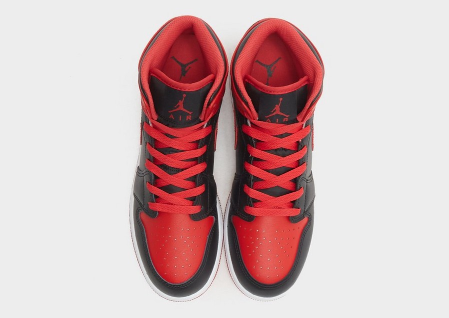 スニーカー NIKE AIR Jordan 1 MID(GS) DQ8423-060 Buty Air Jordan 1 Mid (GS) Granatowo-Szare [DQ8423-146