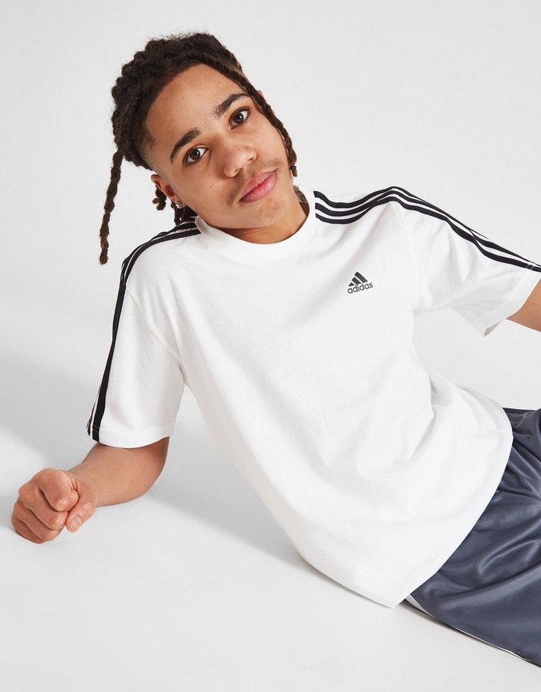 Koszulka, t-shirt dziecięcy ADIDAS T-SHIRT 3S CORE T WHT TEE IC0605 Biały