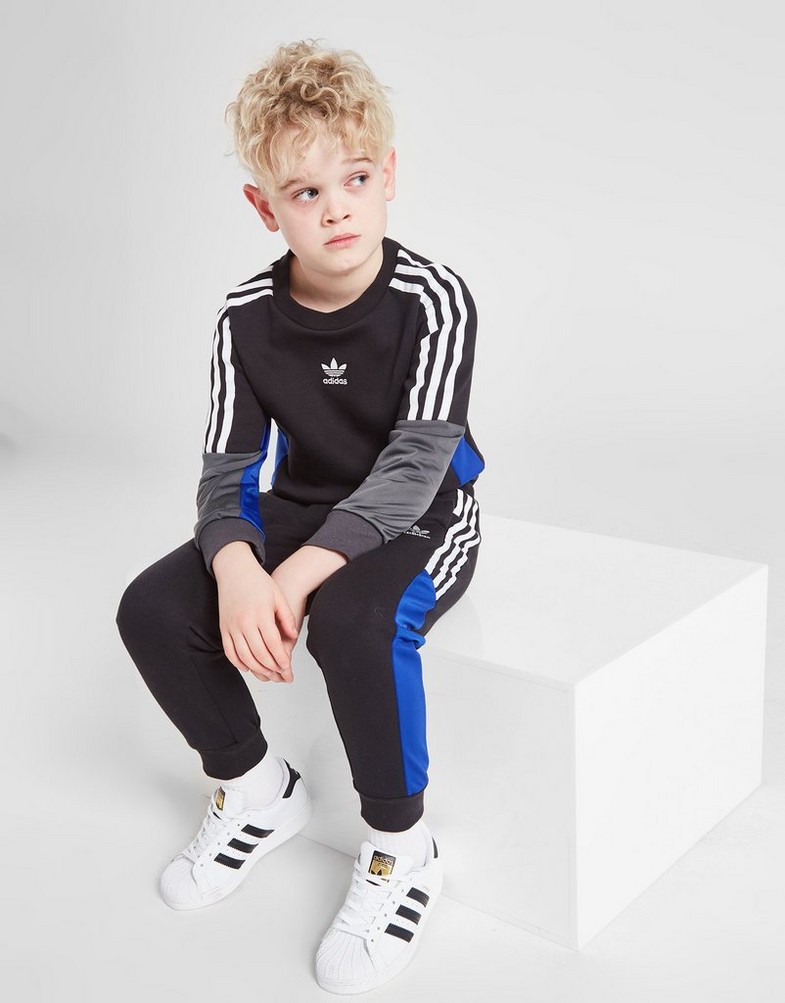 Komplet dresowy dziecięcy ADIDAS KOMPLET SUIT IB3346 Czarny