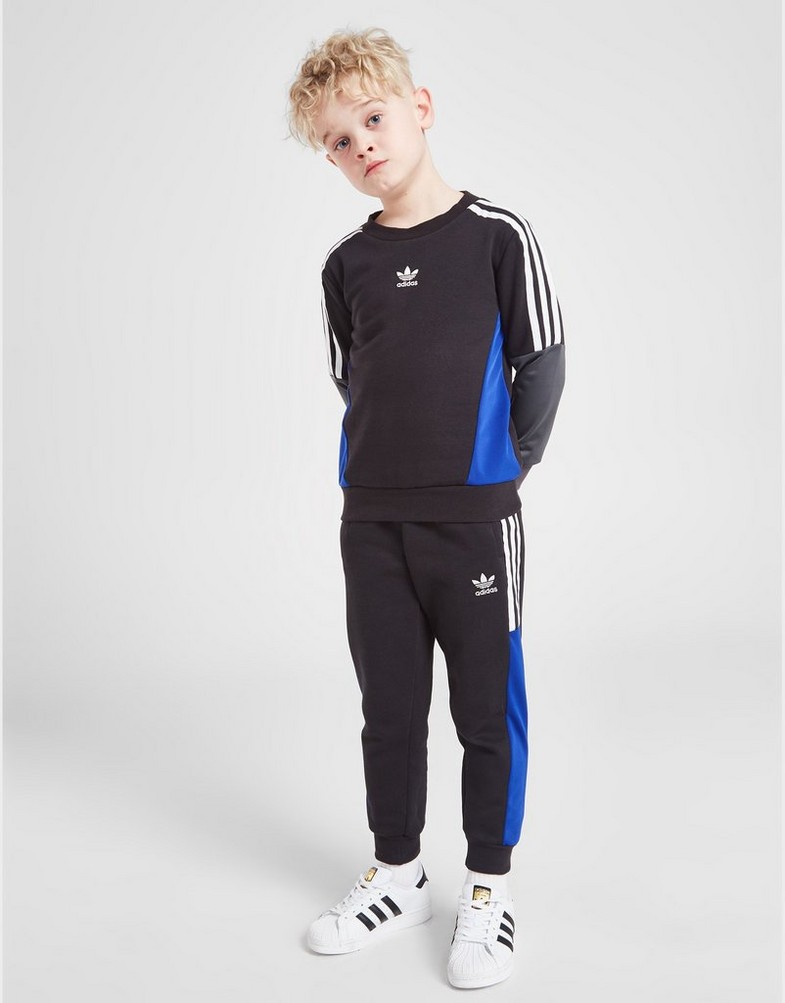 Komplet dresowy dziecięcy ADIDAS KOMPLET SUIT IB3346 Czarny