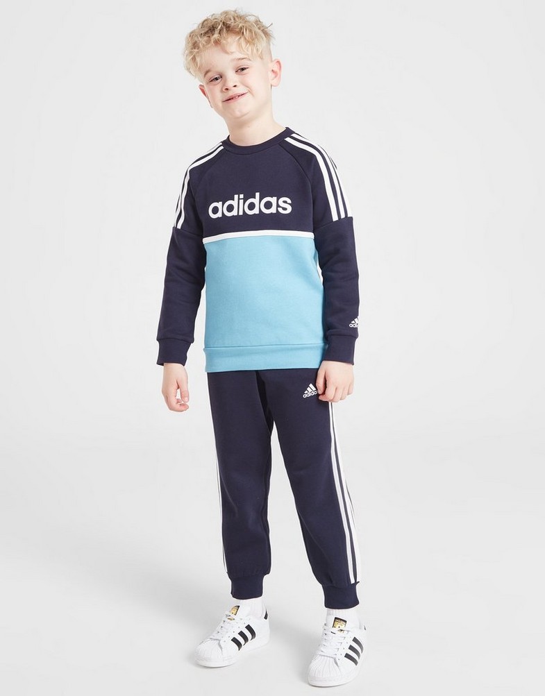 Trening pentru copii ADIDAS SET LK CREW SUIT HZ3043 Negru