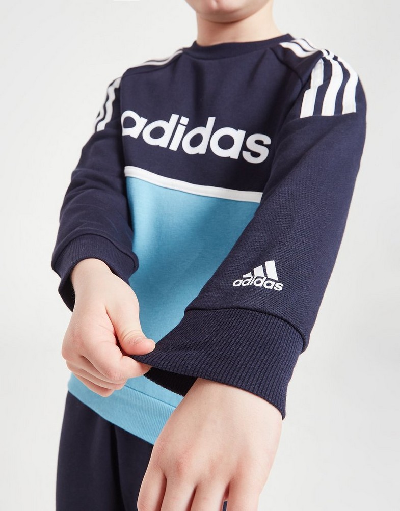 Trening pentru copii ADIDAS SET LK CREW SUIT HZ3043 Negru