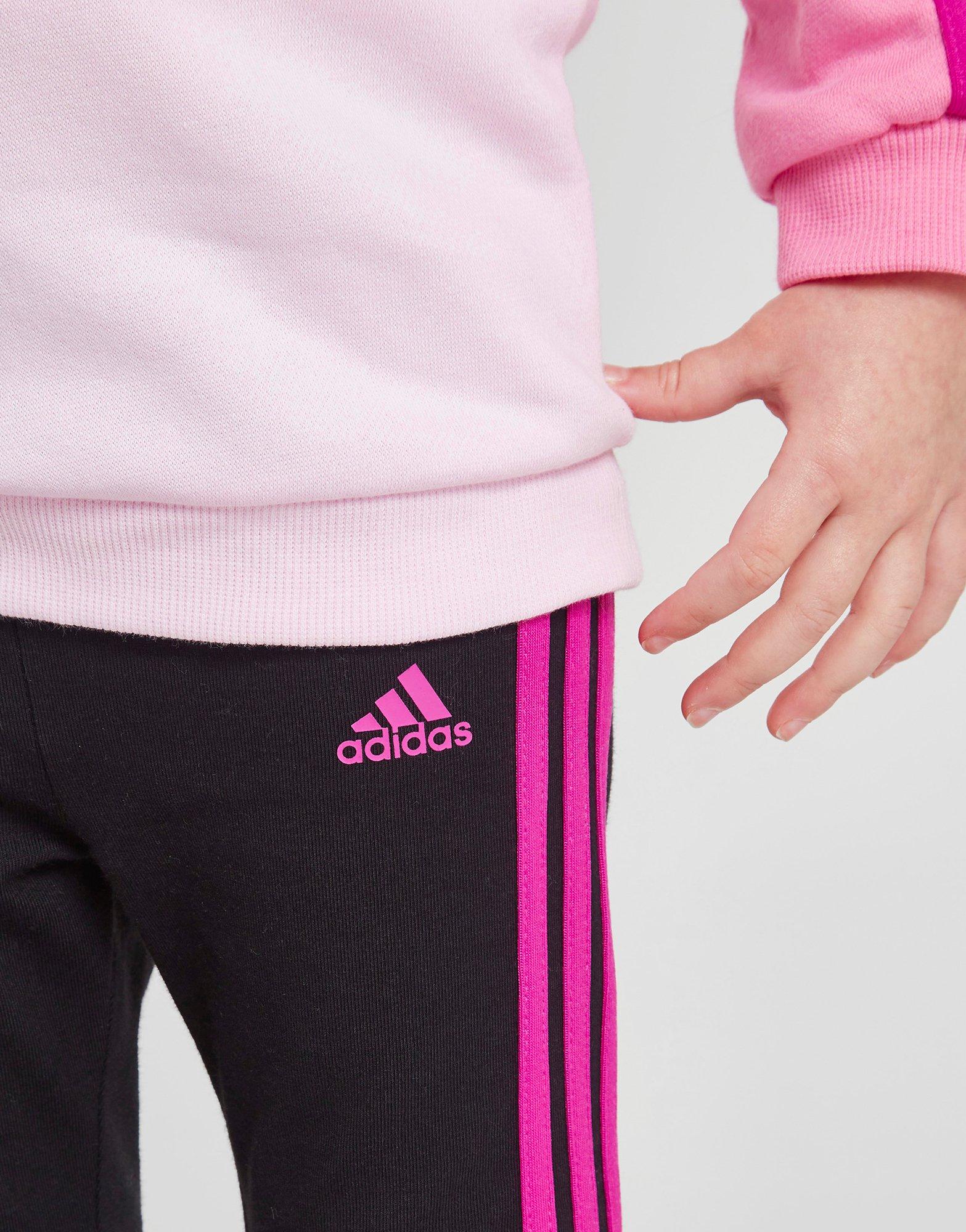 Vaikiški sportiniai kostiumai ADIDAS KOMPLEKTAS ING CREW TIGHT HZ2263 Rožinė