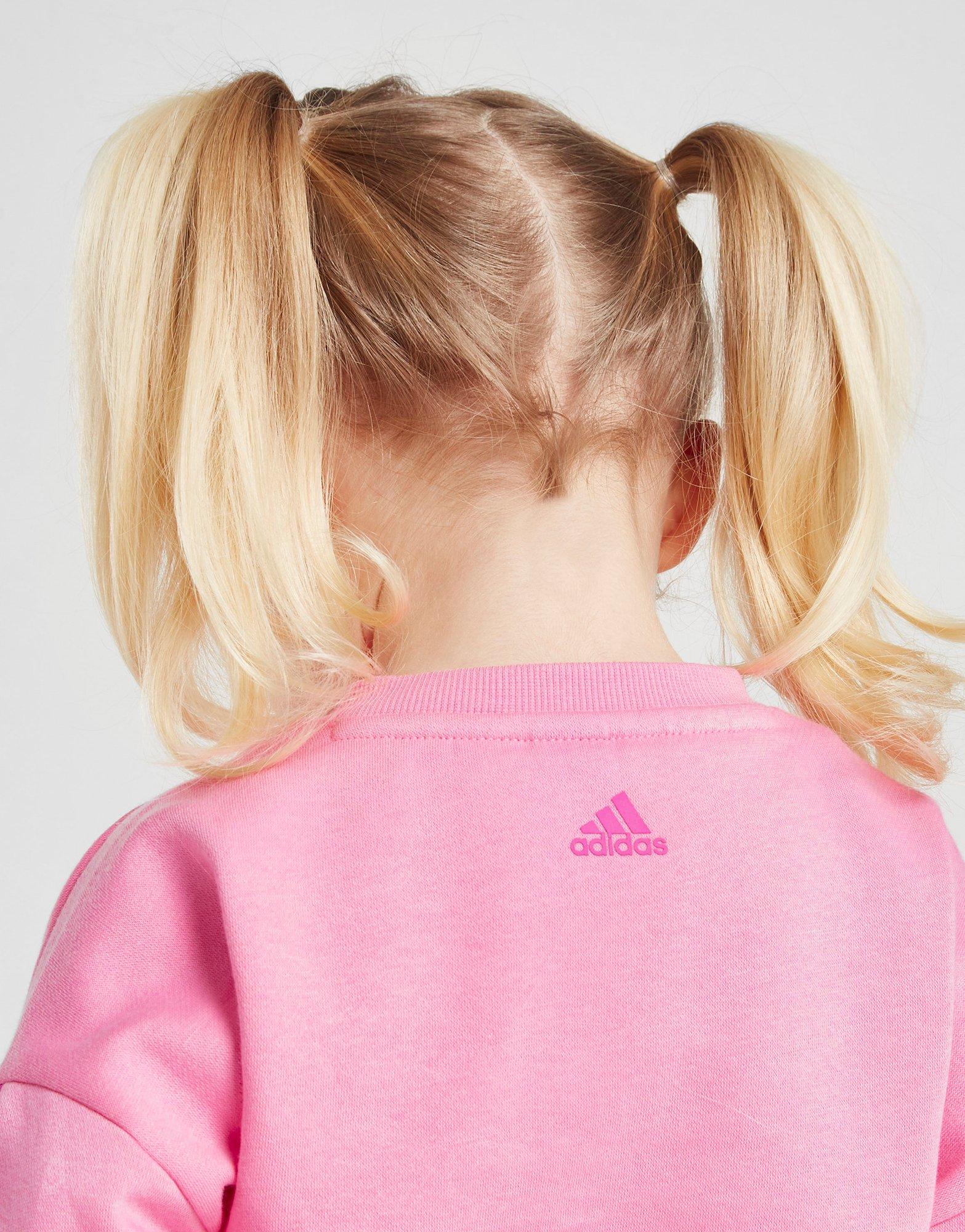 Vaikiški sportiniai kostiumai ADIDAS KOMPLEKTAS ING CREW TIGHT HZ2263 Rožinė