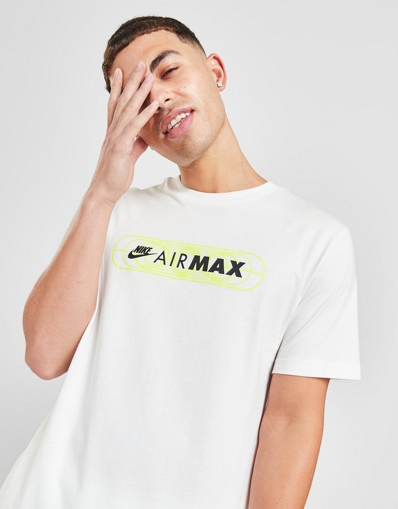 Tricou pentru bărbați NIKE TRICOU MAX TEE WHT/VLT TEE FB1439-100 Alb