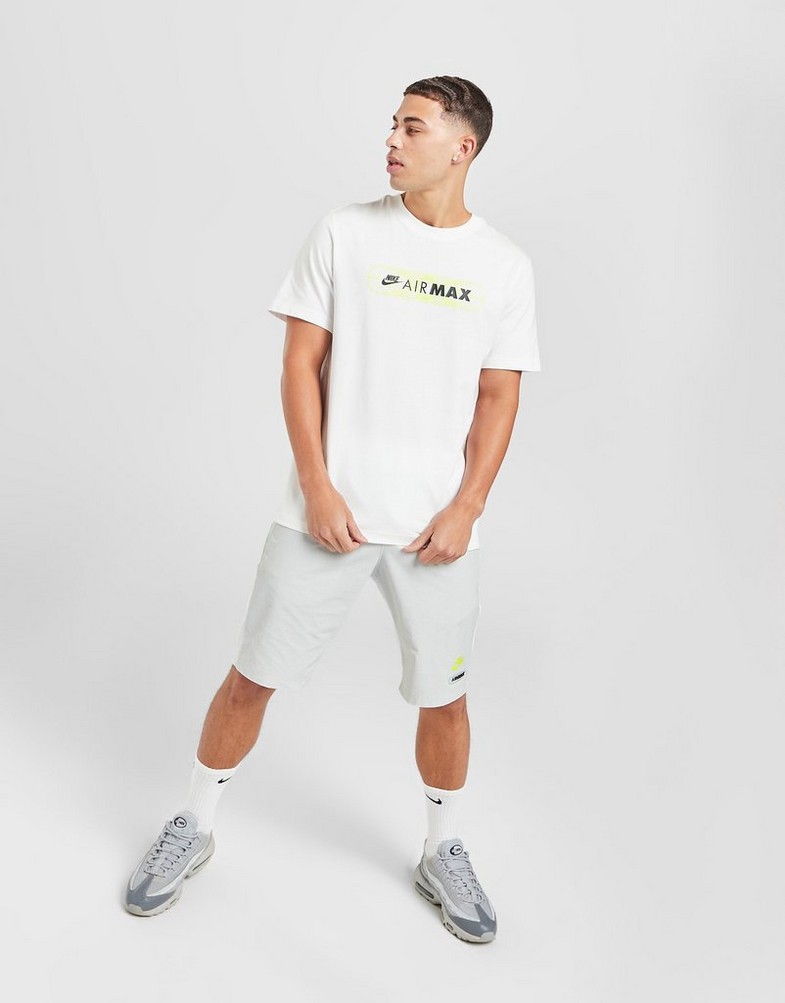 Tricou pentru bărbați NIKE TRICOU MAX TEE WHT/VLT TEE FB1439-100 Alb
