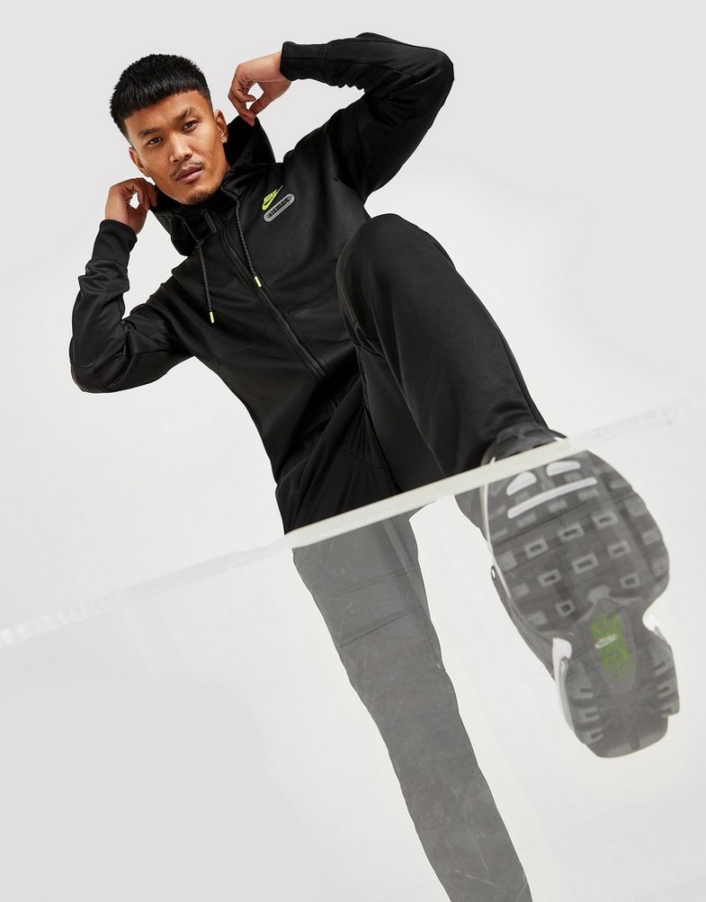 Bluza męska NIKE BLUZA ROZPINANA MAX PK FZ BLK/VLT SWEATSHIRT FB1435-010 Czarny