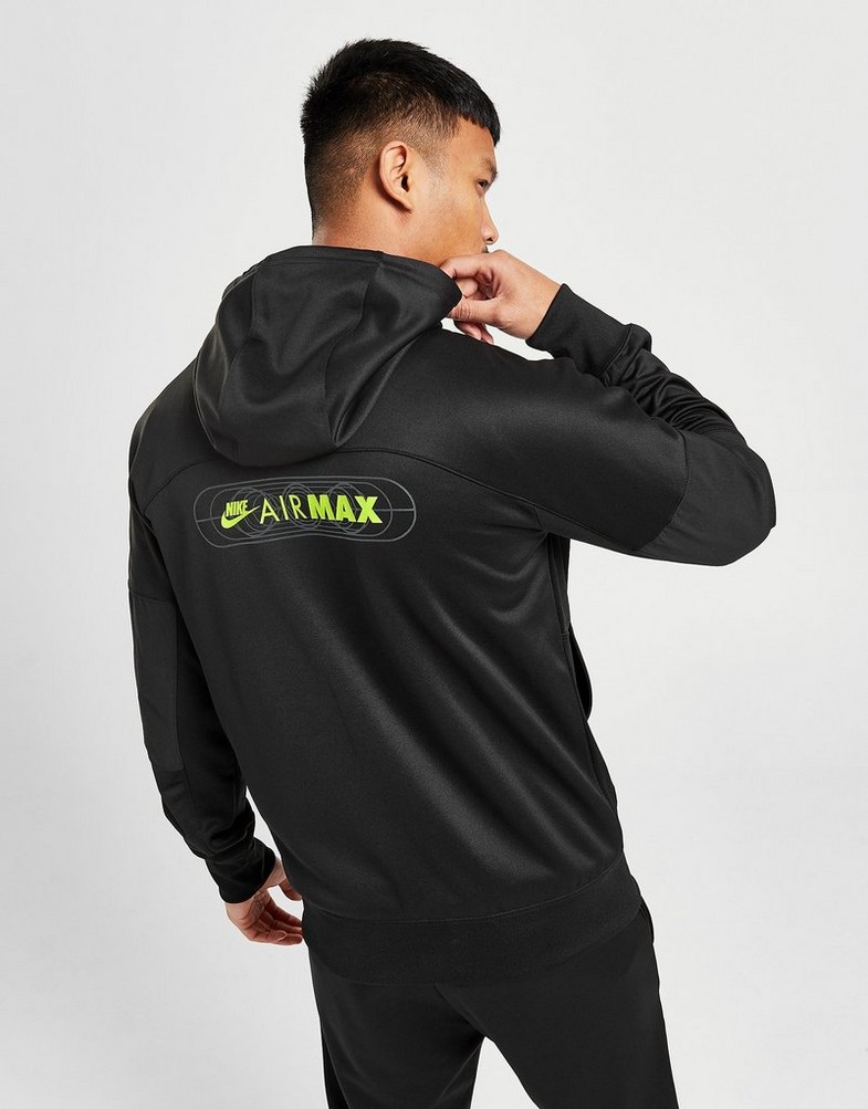 Bluza męska NIKE BLUZA ROZPINANA MAX PK FZ BLK/VLT SWEATSHIRT FB1435-010 Czarny