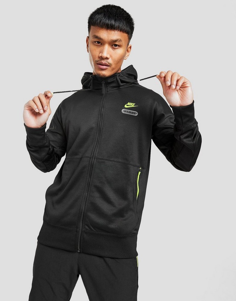 Bluza męska NIKE BLUZA ROZPINANA MAX PK FZ BLK/VLT SWEATSHIRT FB1435-010 Czarny