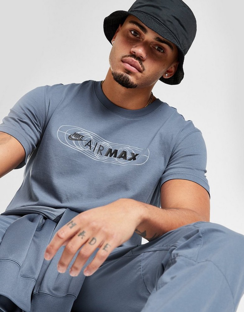 Koszulka, t-shirt męski NIKE T-SHIRT MAX TEE D.BLUE TEE FB1439-491 Granatowy