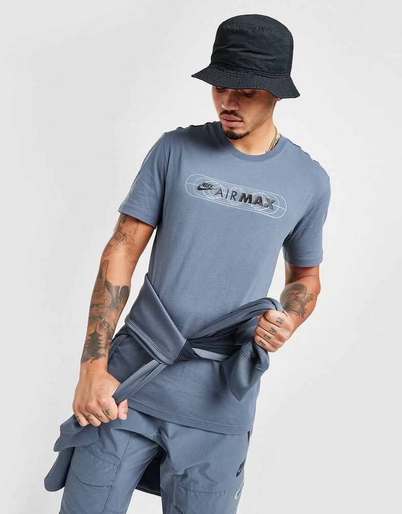 Koszulka, t-shirt męski NIKE T-SHIRT MAX TEE D.BLUE TEE FB1439-491 Granatowy