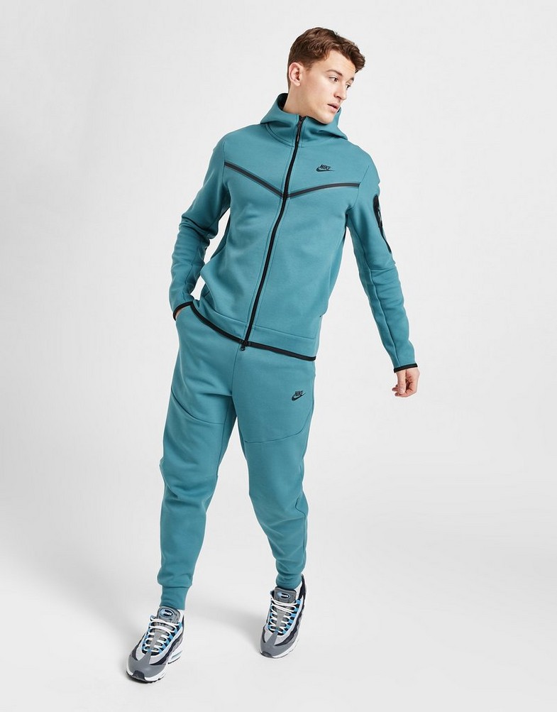 Bluză pentru bărbați NIKE BLUZĂ TECH FZ HD TEAL SWEATSHIRT CU4489-381 Verde