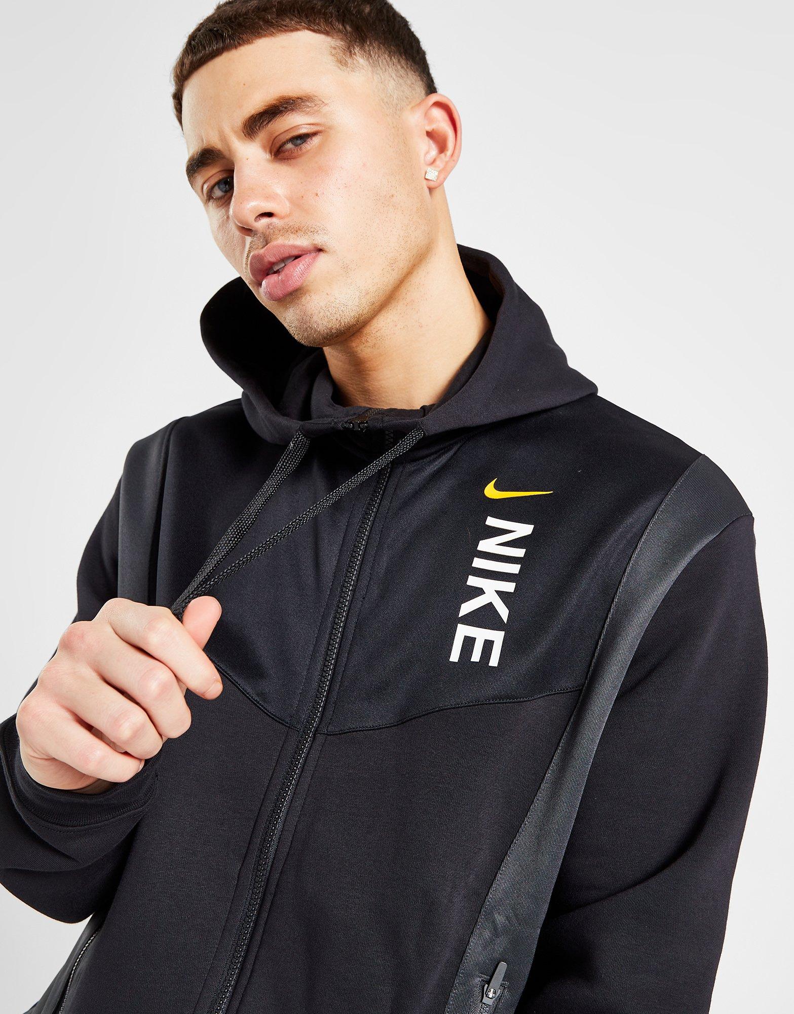 Vyriškas džemperis NIKE DŽEMPERIS UŽSEGAMAS HYBRID FZ BLK SWEATSHIRT FB1431-010 Juoda