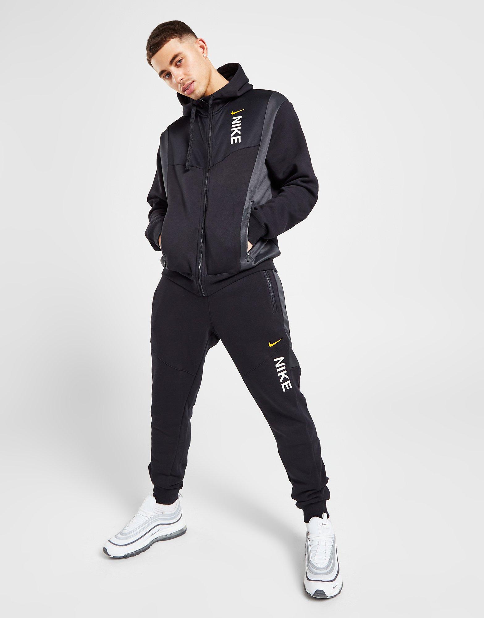 Vyriškas džemperis NIKE DŽEMPERIS UŽSEGAMAS HYBRID FZ BLK SWEATSHIRT FB1431-010 Juoda