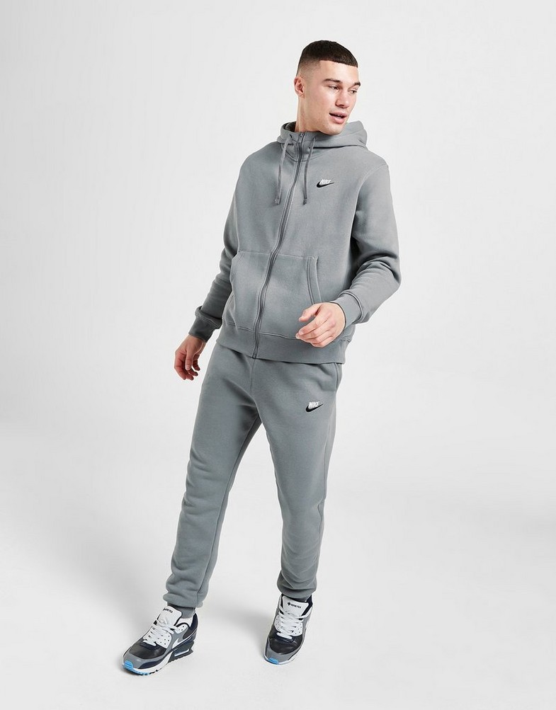 Bluza męska NIKE BLUZA ROZPINANA FDTN FZ D.GRY/WHT SWEATSHIRT DQ8384-085 Szary