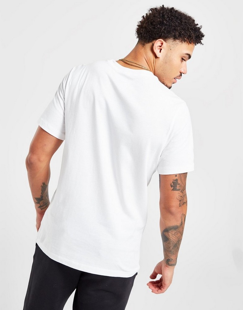 Koszulka, t-shirt męski NIKE T-SHIRT STACK LOGO TEE WHITE TEE DZ2875-100 Biały