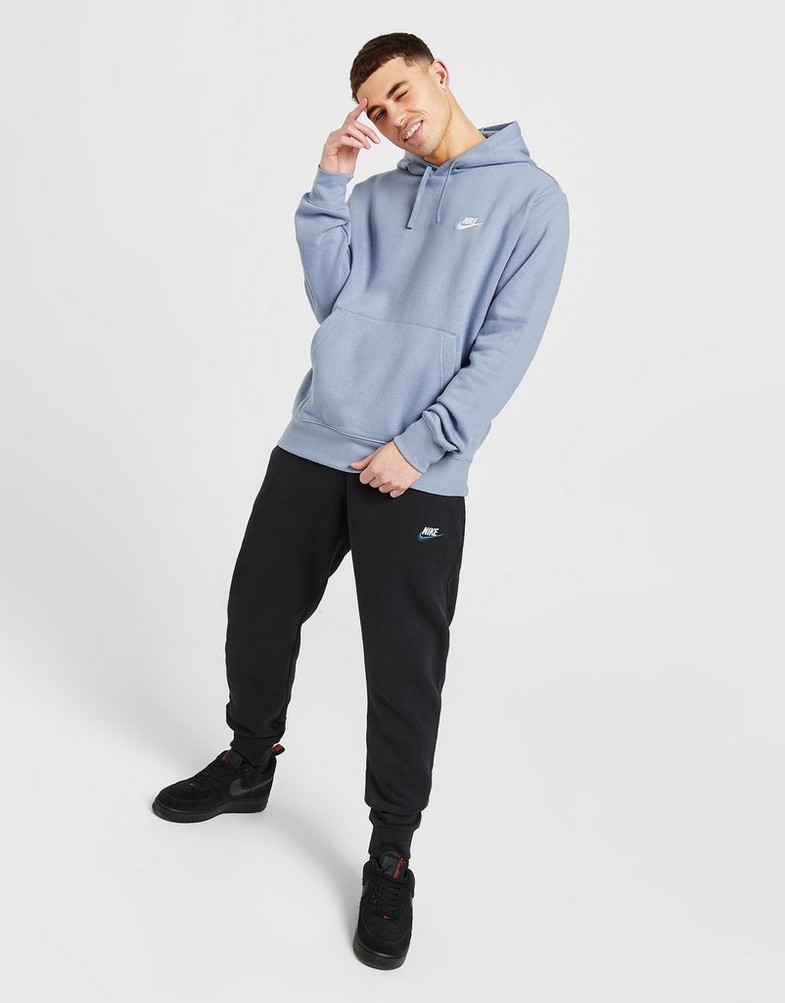 Férfi pulóverek NIKE PULÓVER KAPUCNIS FDTN HD A.SLATE SWEATSHIRT BV2654-493 Kék
