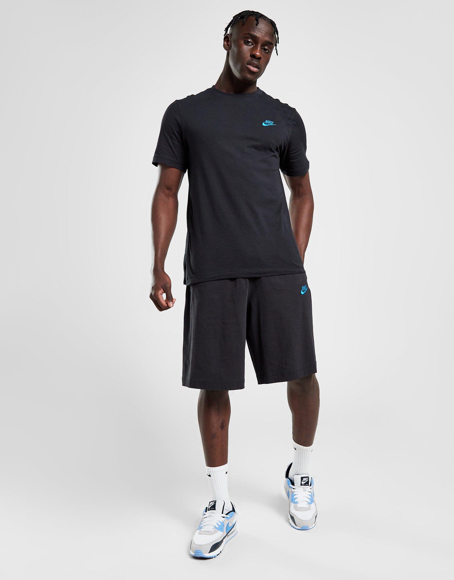 Мъжка тениска NIKE ТЕНИСКА CORE TEE BLK/BLU TEE FD1184-010 Черен
