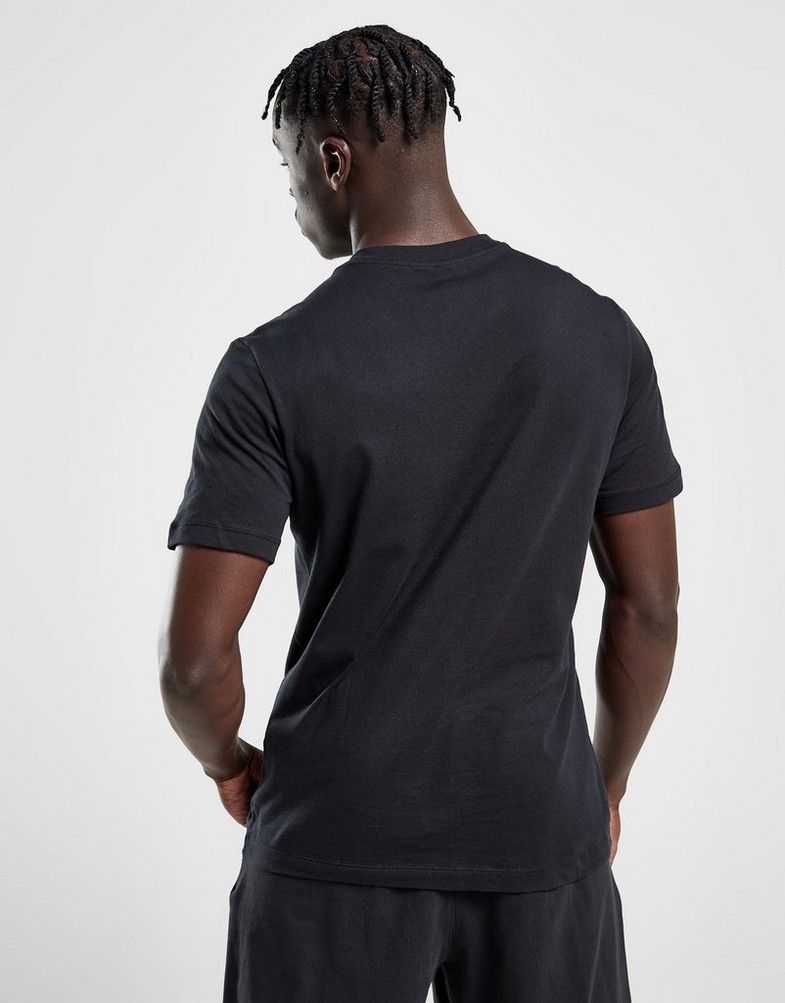 Koszulka, t-shirt męski NIKE T-SHIRT CORE TEE BLK/BLU TEE FD1184-010 Czarny