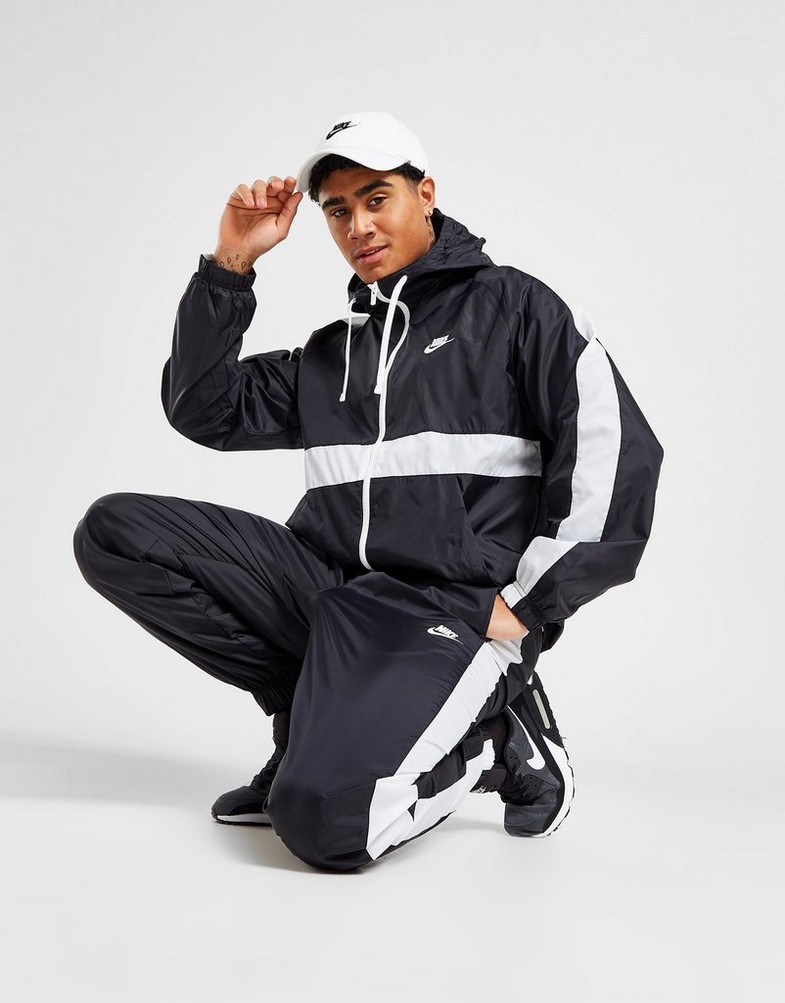 Komplet dresowy męski NIKE KOMPLET HOXTON WVN SUIT BLK SUIT BV3025-013 Czarny