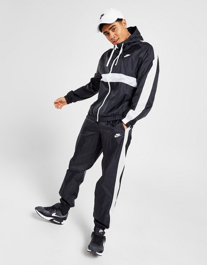 Komplet dresowy męski NIKE KOMPLET HOXTON WVN SUIT BLK SUIT BV3025-013 Czarny