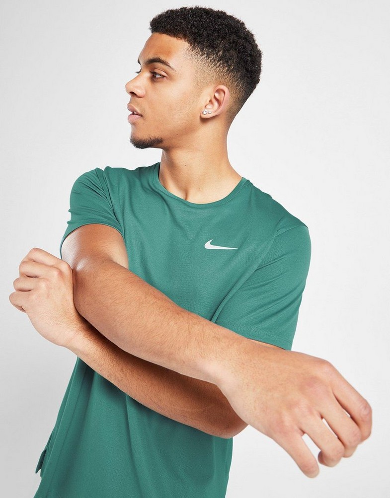 Pánske tričko NIKE TRIČKO MILER TEE MIN TEAL TEE DV9315-379 Modrá