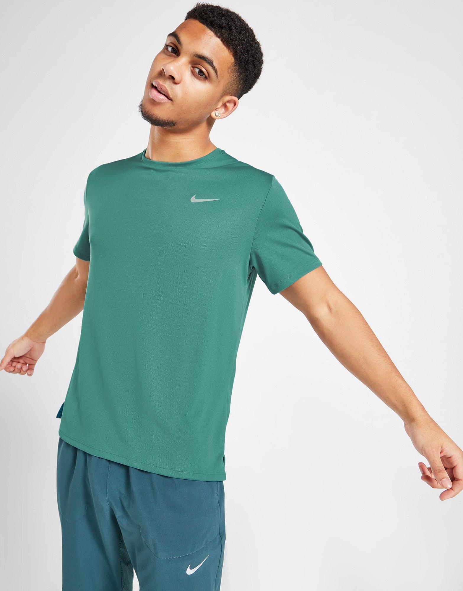 Мъжка тениска NIKE ТЕНИСКА MILER TEE MIN TEAL TEE DV9315-379 Син
