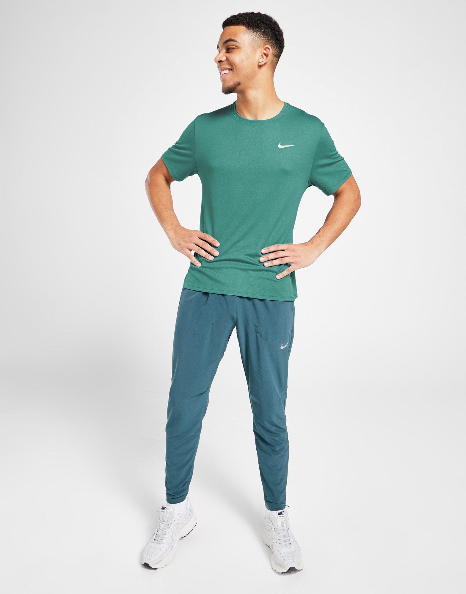 Мъжка тениска NIKE ТЕНИСКА MILER TEE MIN TEAL TEE DV9315-379 Син