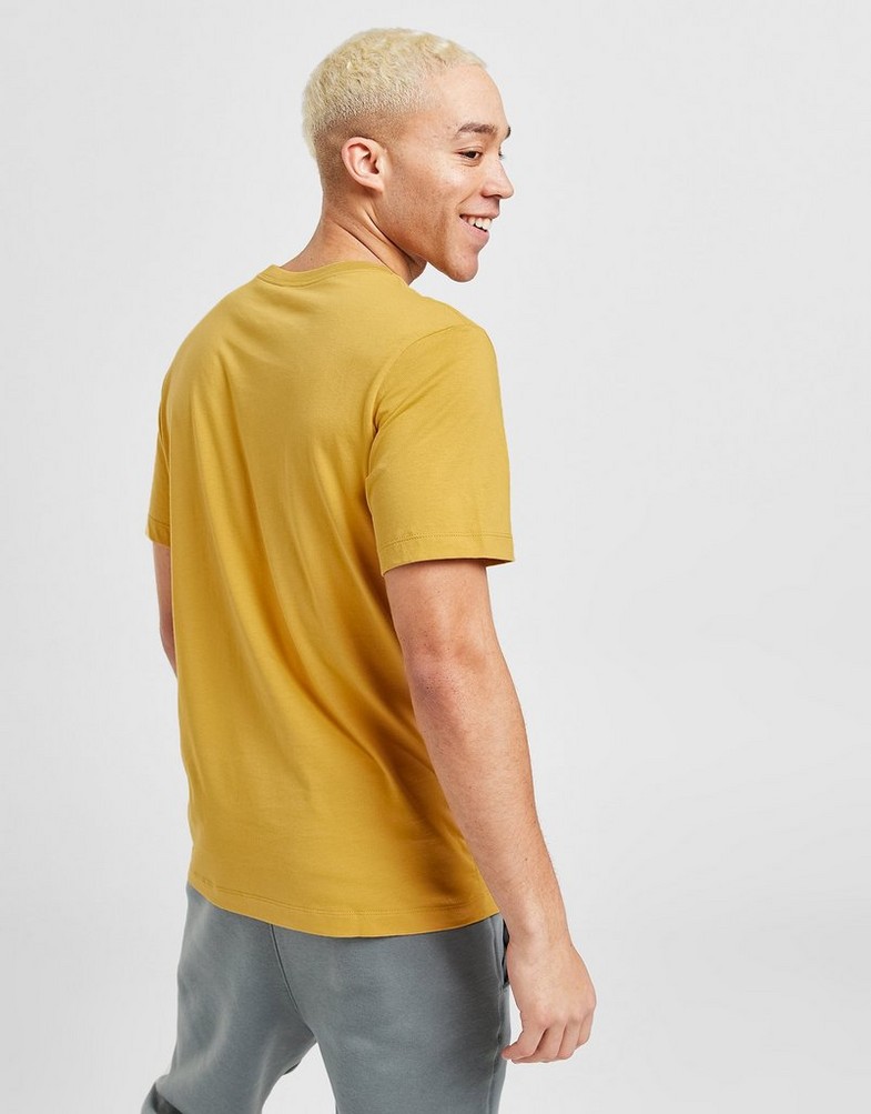 Koszulka, t-shirt męski NIKE T-SHIRT SPORTSWEAR CLUB AR4997-725 Musztardowy