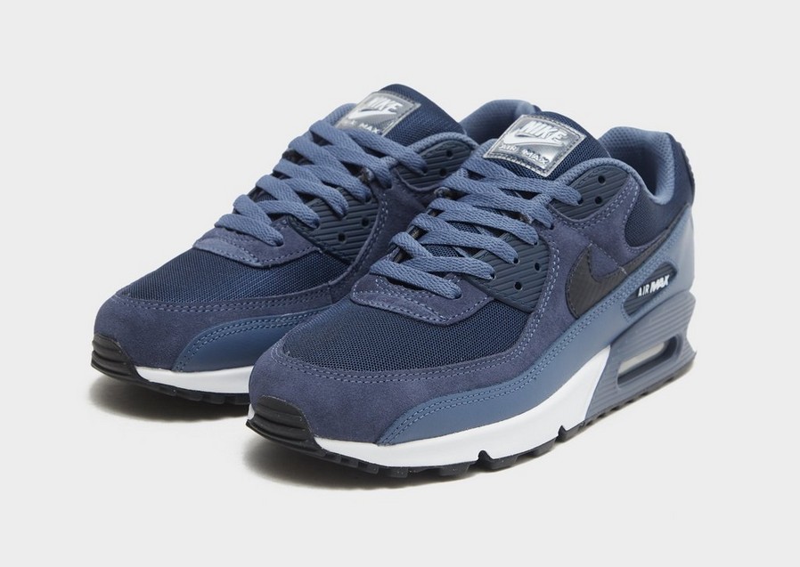 Buty sneakersy męskie NIKE AIR MAX 90  FD0664-400 Granatowy