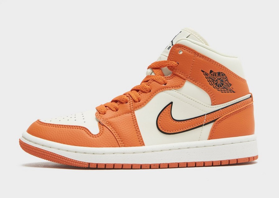 Adidași de damă AIR JORDAN 1 MID SE  DV1302-100 Portocaliu