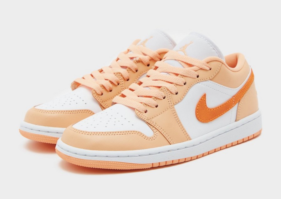 Buty sneakersy damskie AIR JORDAN 1 LOW DC0774-801 Pomarańczowy