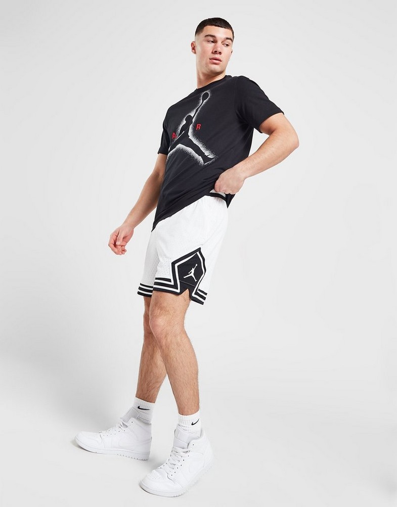 Krótkie spodenki, szorty męskie JORDAN SZORTY M J DF SPRT DMND SHORT DX1487-100 Biały