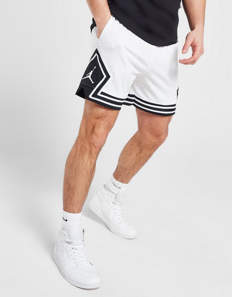 Krótkie spodenki, szorty męskie JORDAN SZORTY M J DF SPRT DMND SHORT DX1487-100 Biały