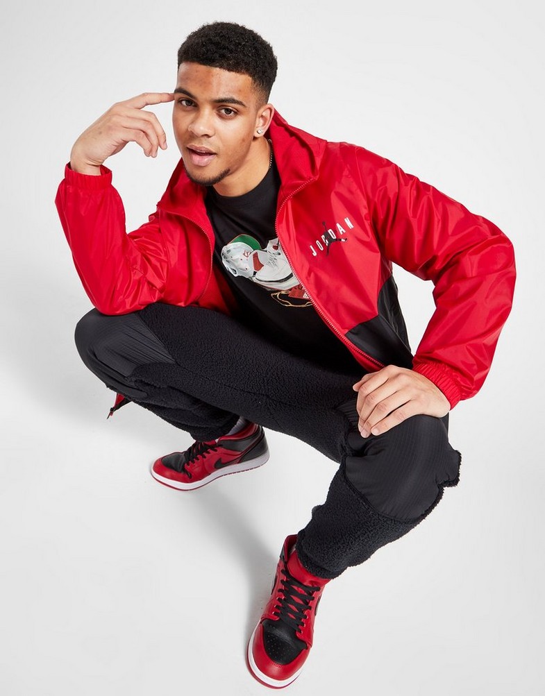 Férfi kabát JORDAN KABÁT M J ESS HBR WOVEN JACKET DV7650-687 Piros