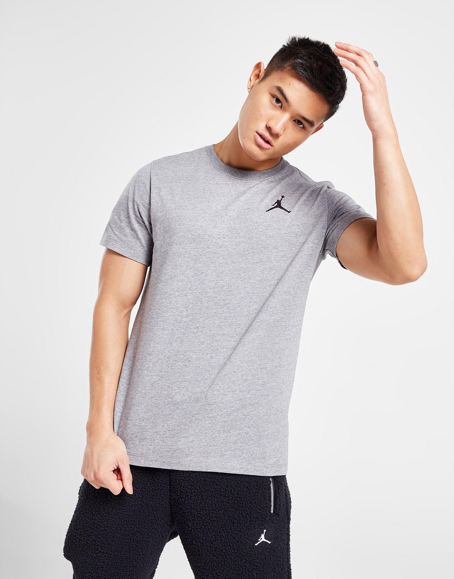 Мъжка тениска JORDAN ТЕНИСКА M J JUMPMAN EMB SS CREW DC7485-091 Сив