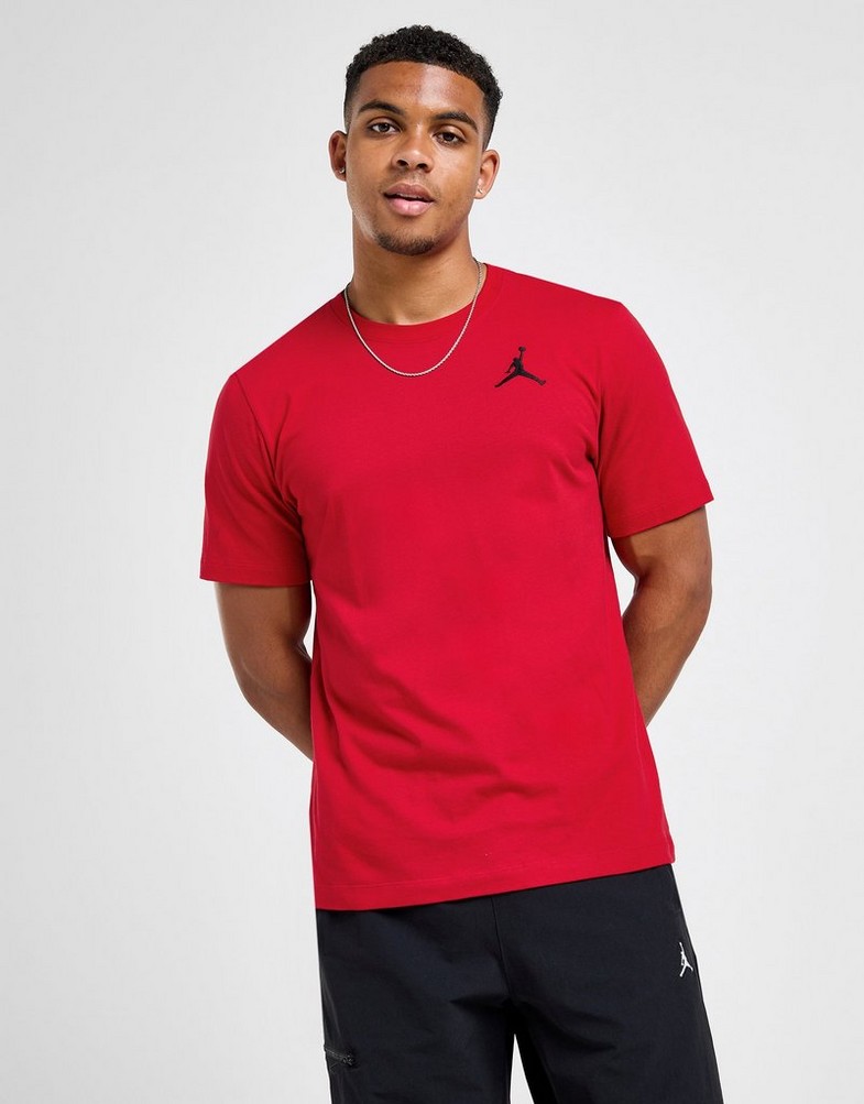 Чоловічі футболки JORDAN ФУТБОЛКА M J JUMPMAN EMB SS CREW DC7485-687 Червоний