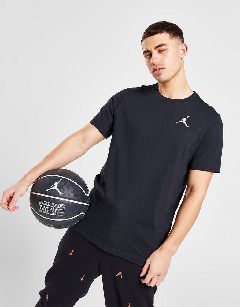 Tricou pentru bărbați JORDAN TRICOU M J JUMPMAN EMB SS CREW DC7485-010 Negru