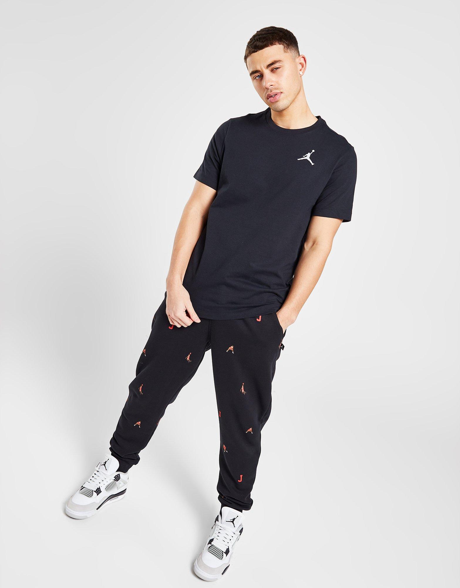 Чоловічі футболки JORDAN ФУТБОЛКА M J JUMPMAN EMB SS CREW DC7485-010 Чорний